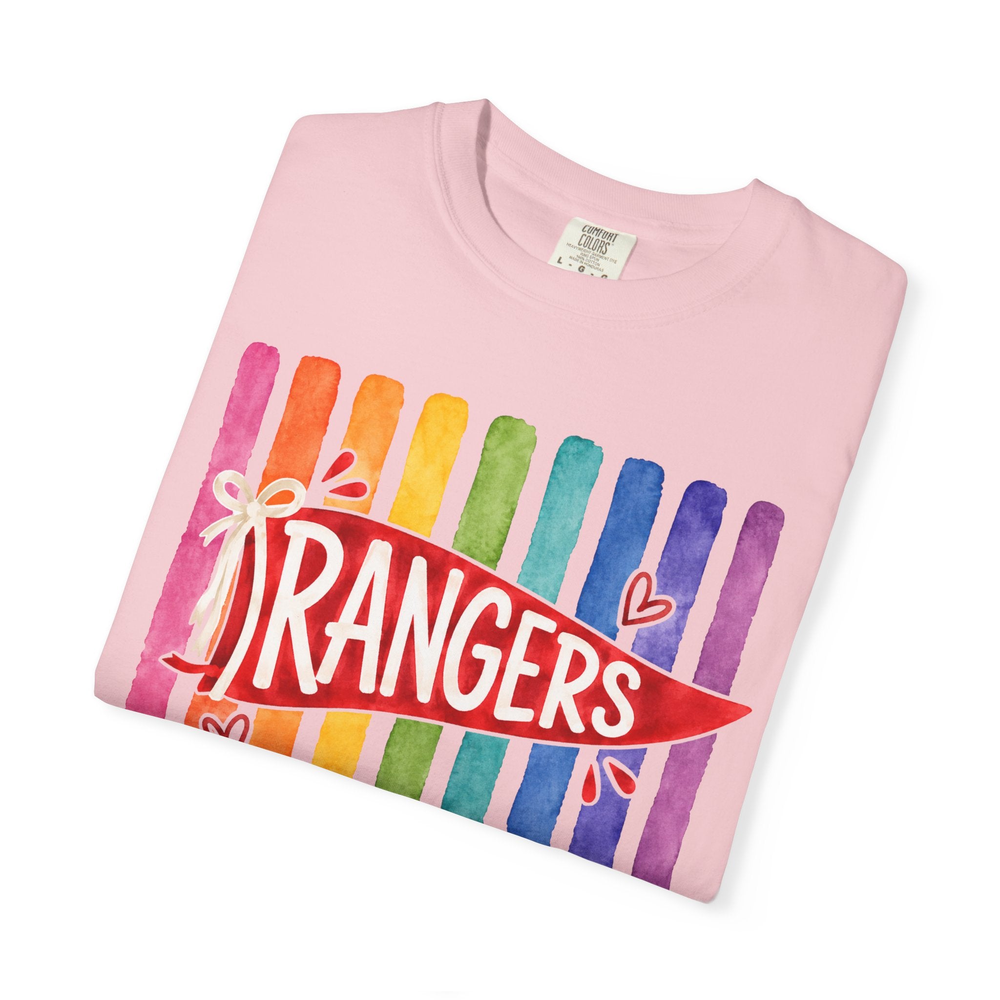 Rangers Rainbow Pennant T-Shirt — Pride School Spirit Tee