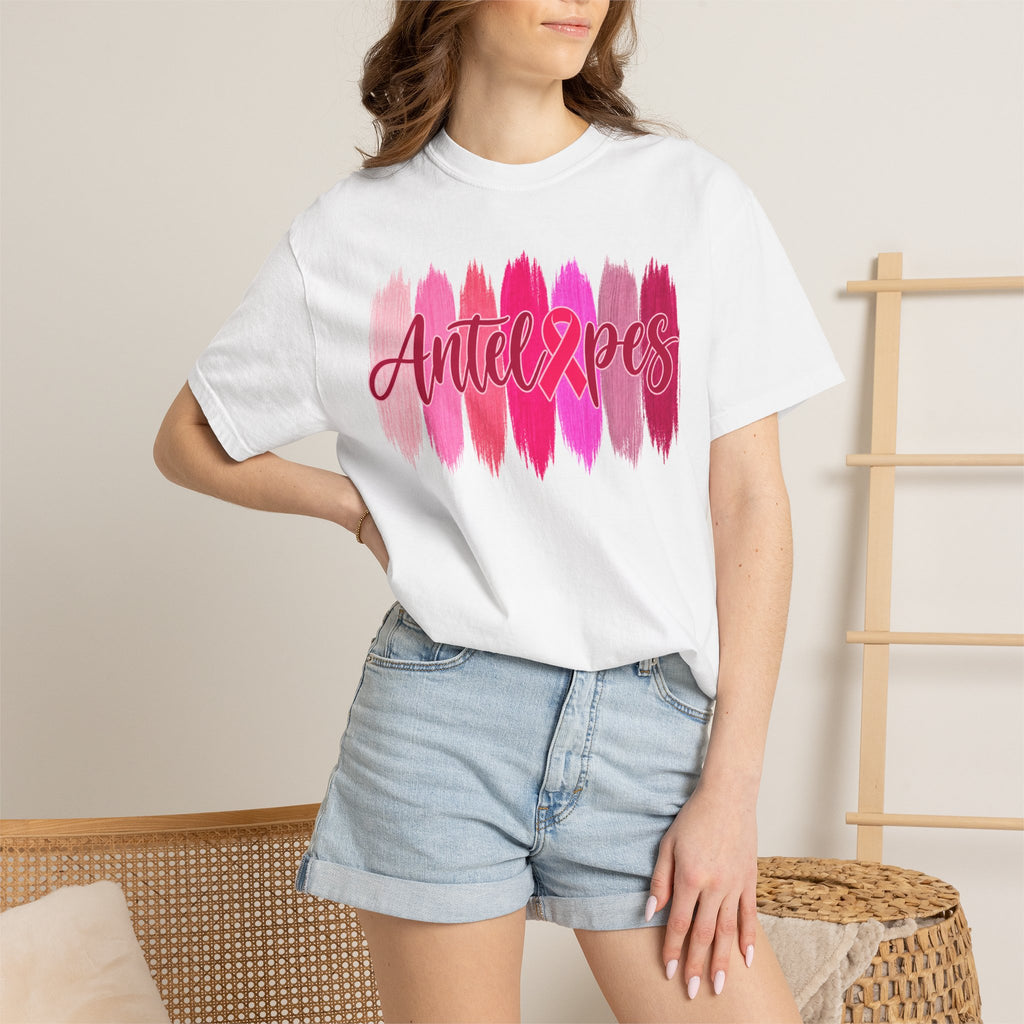 Antelopes Pink Brushstroke T-Shirt