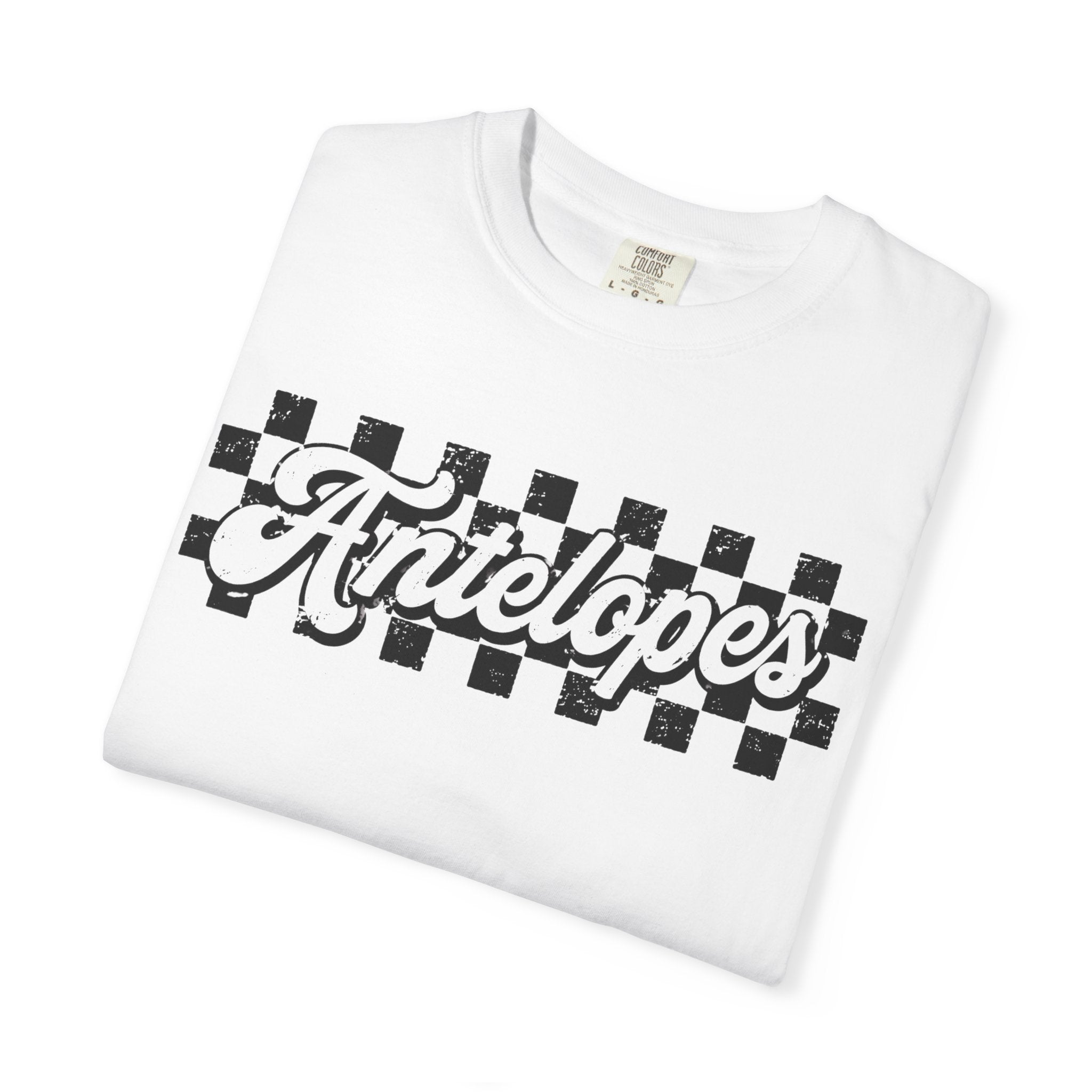Antelopes Checkerboard Graphic T-Shirt