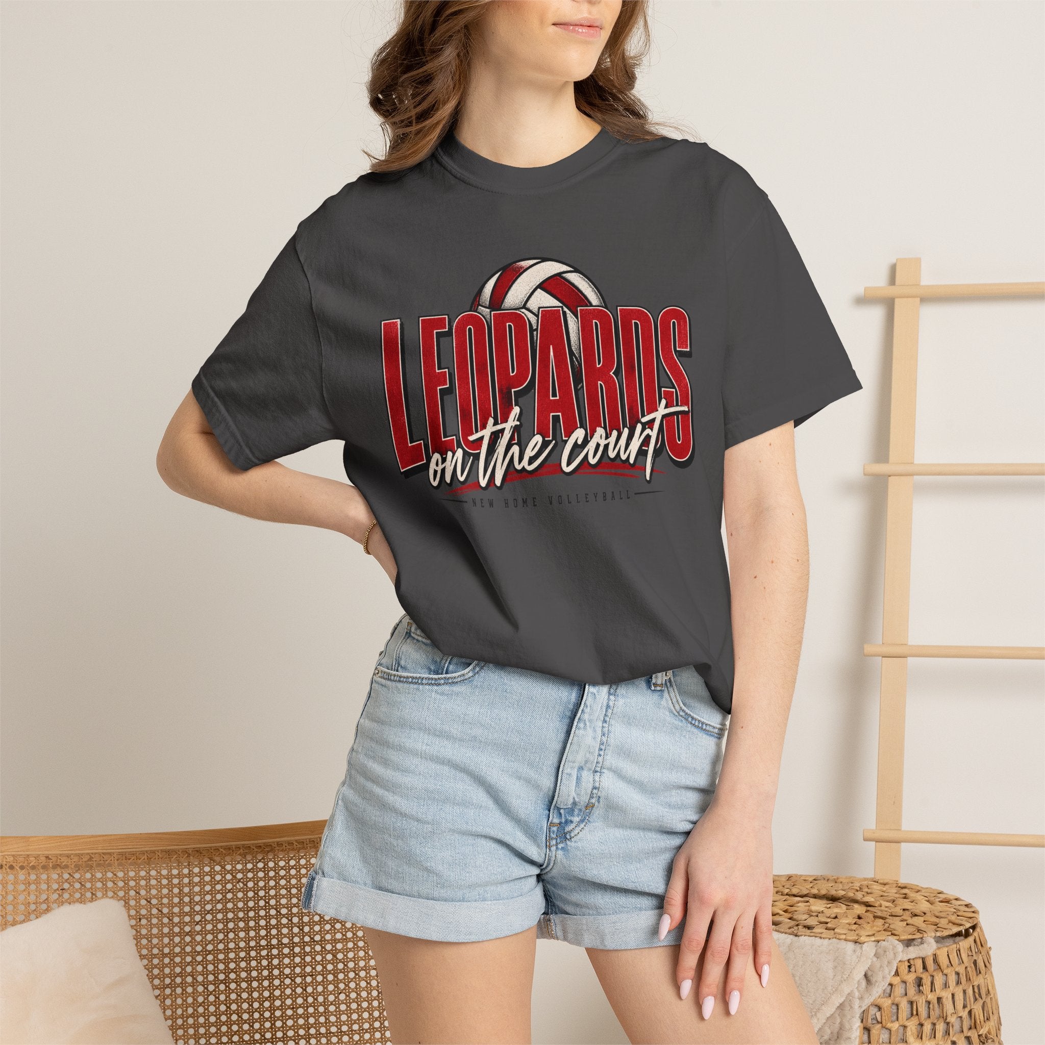Leopards On The Court Volleyball T-Shirt