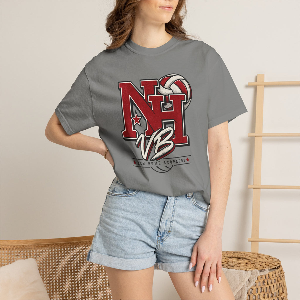 NH VB Volleyball Team T‑Shirt — New Hope Leopards School Spirit Tee