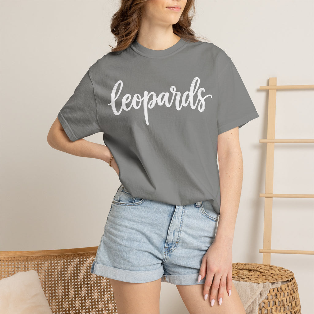 Leopards Script Tee — Retro Graphic T-Shirt
