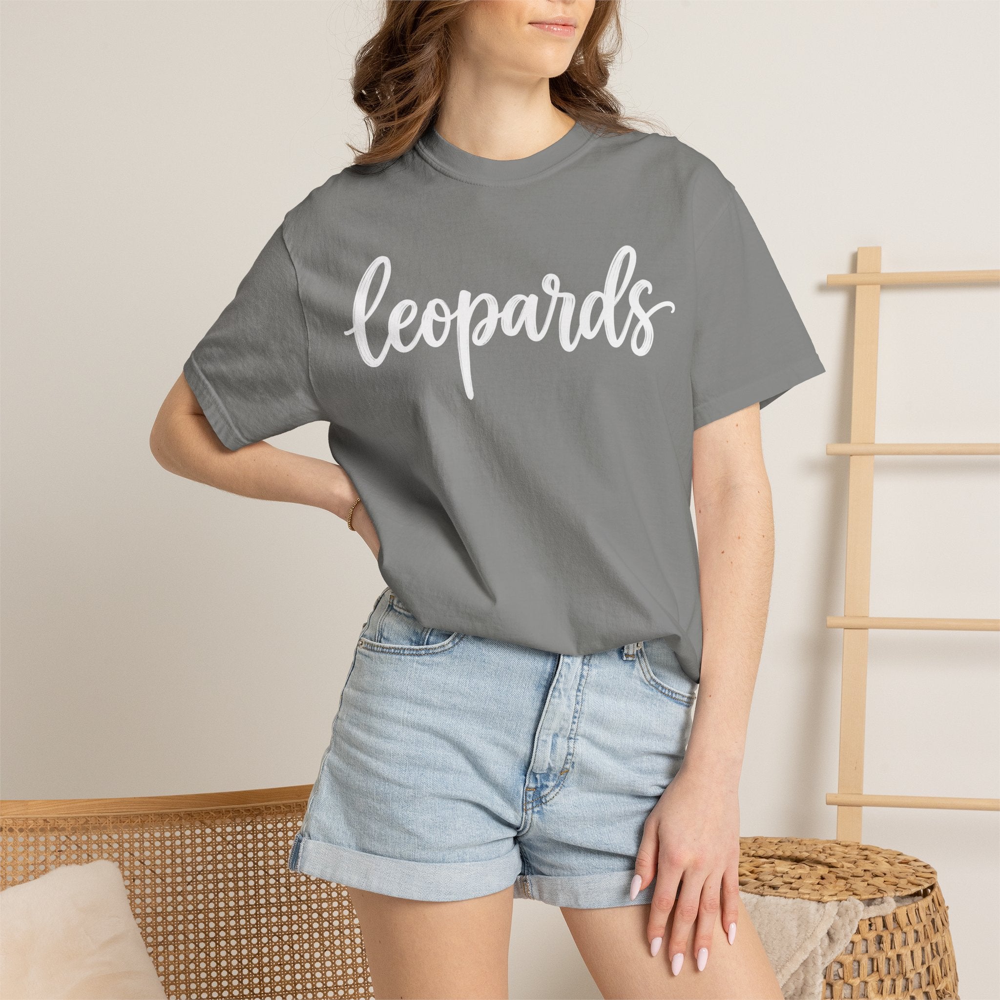 Leopards Script Tee — Retro Graphic T-Shirt