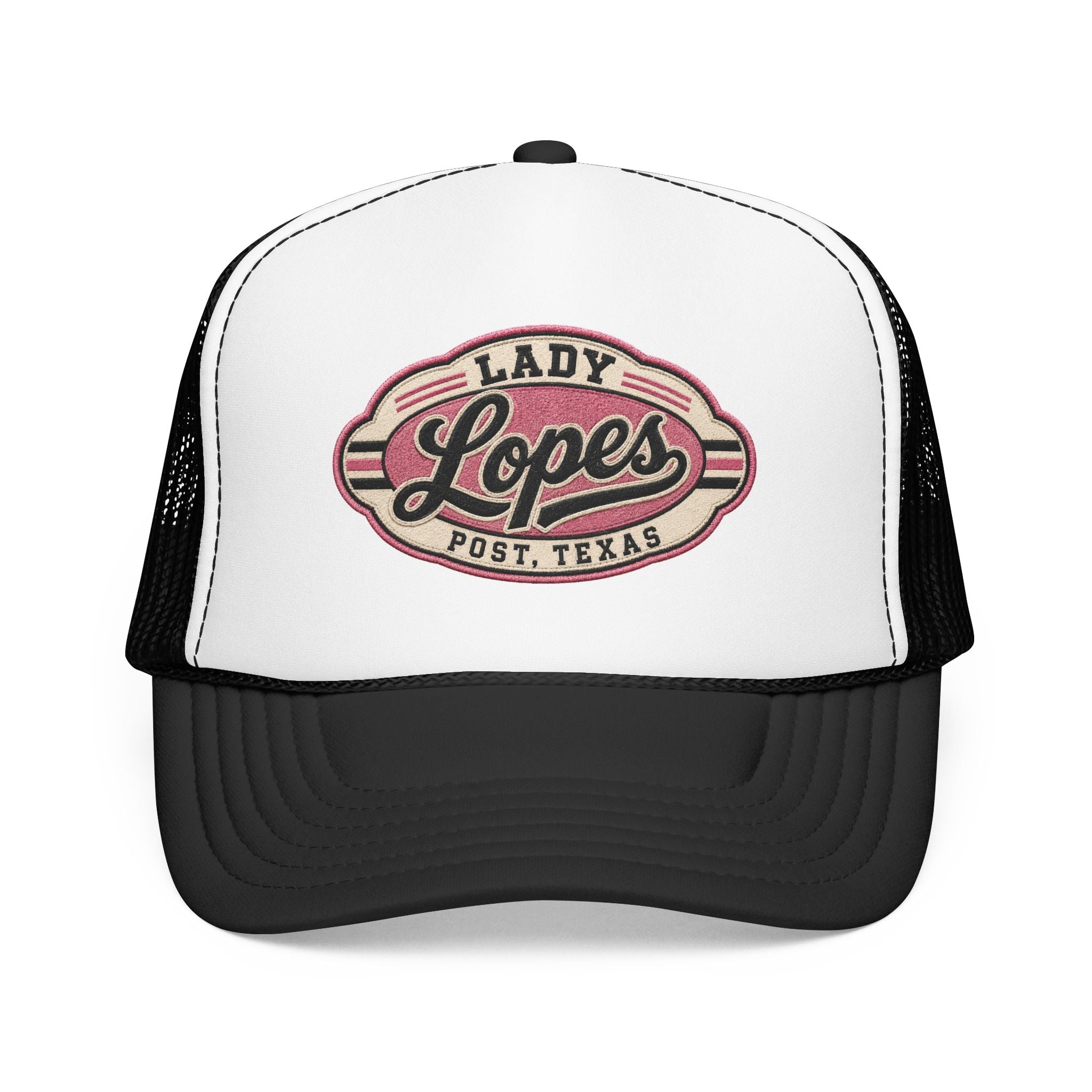 Lady Lopes Trucker Hat — Vintage Post, Texas Foam Cap