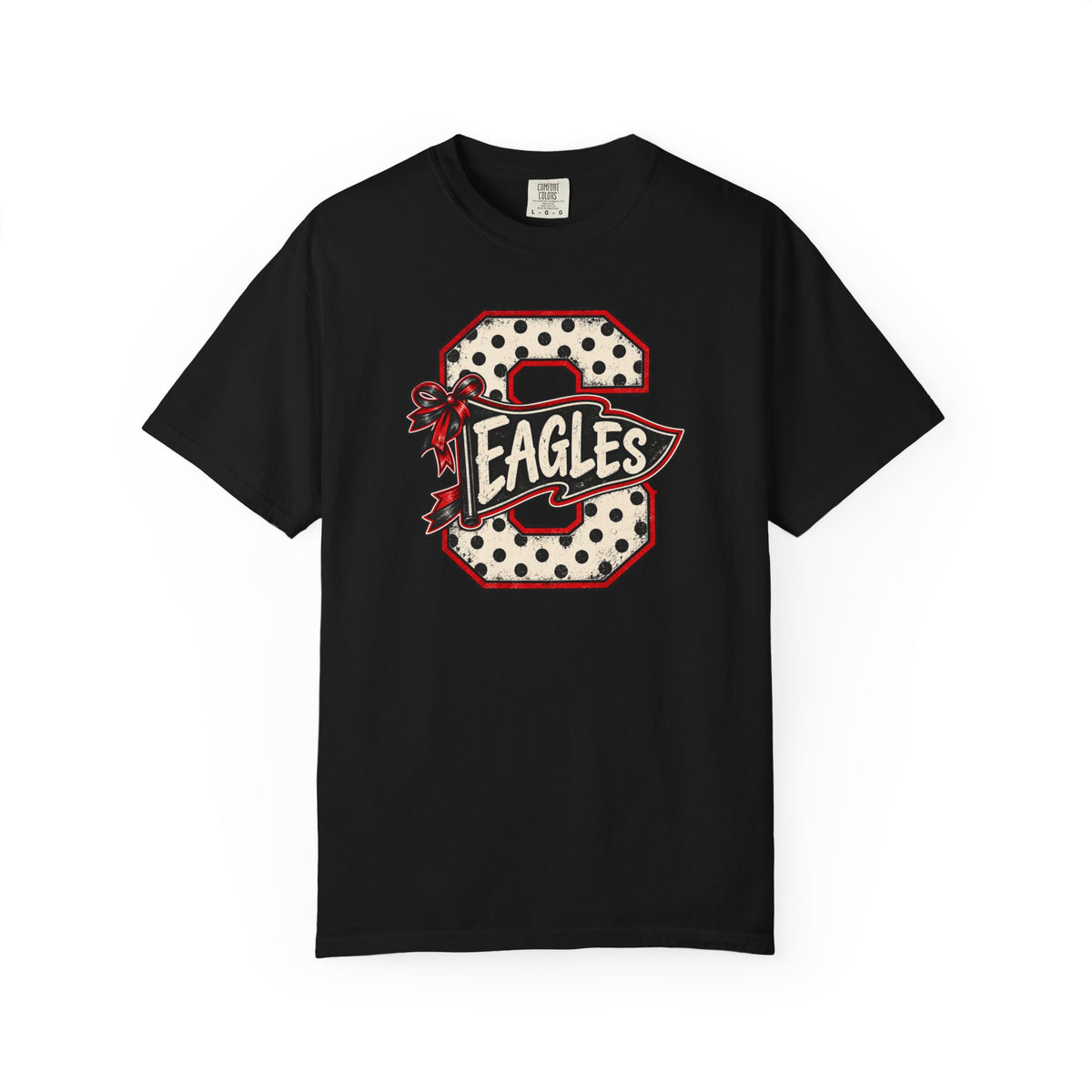 Vintage Polka Dot 'Eagles' Letterman T-Shirt