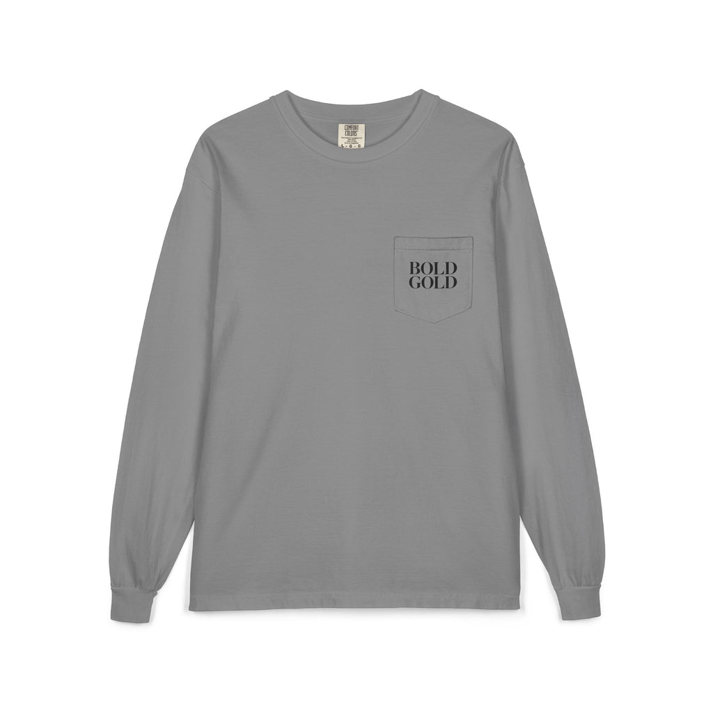 Bold Gold Antelopes Long Sleeve Pocket Tee