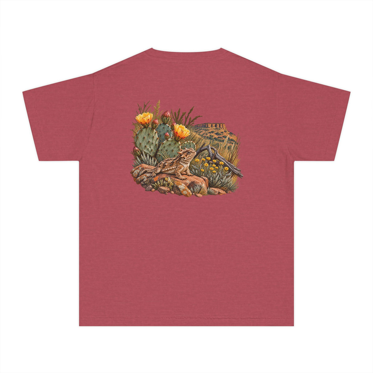 Youth Tee — Caprock Critters Horny Toad & Cacti