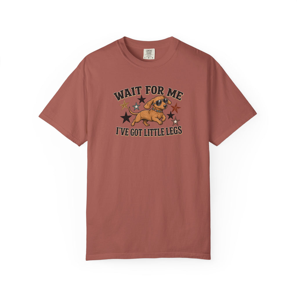 Wait For Me I've Got Little Legs T-Shirt — Cute Dachshund Retro Graphic Tee