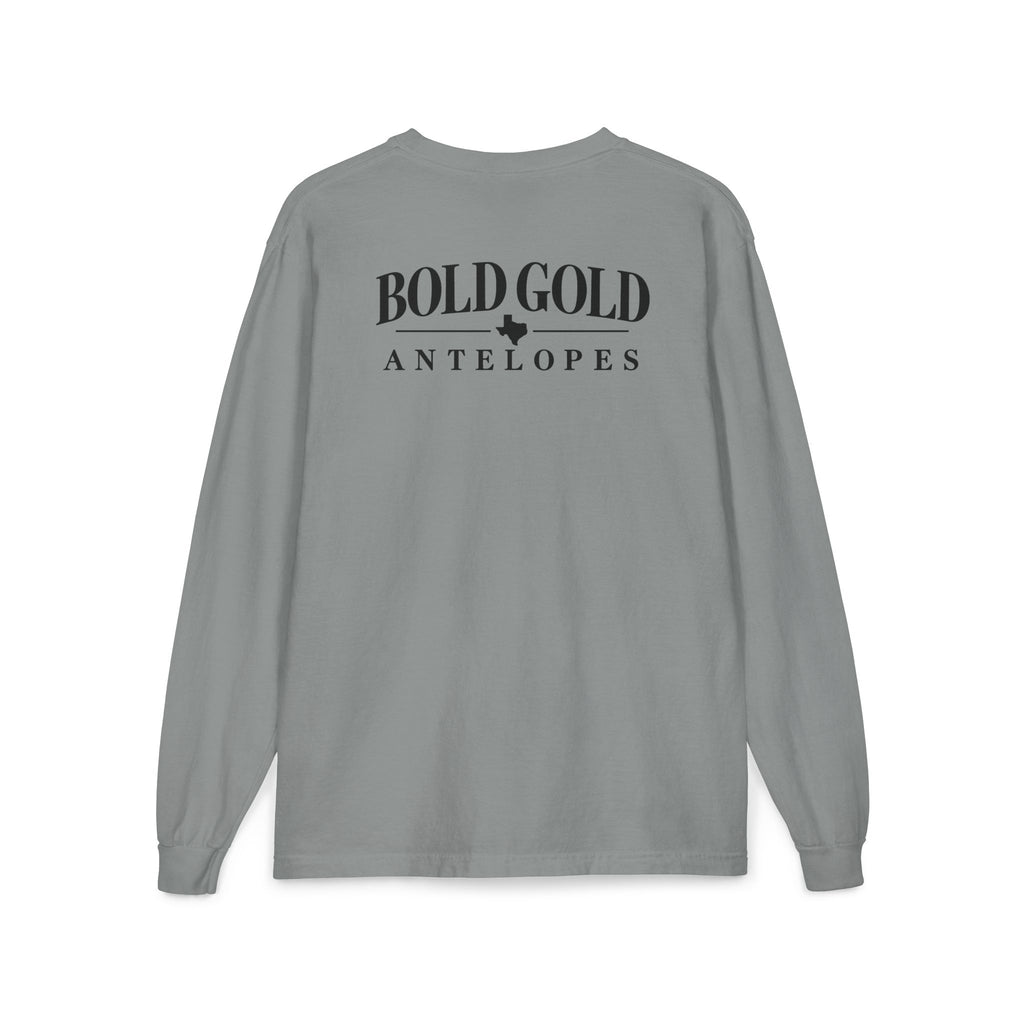 Bold Gold Antelopes Long Sleeve Pocket Tee