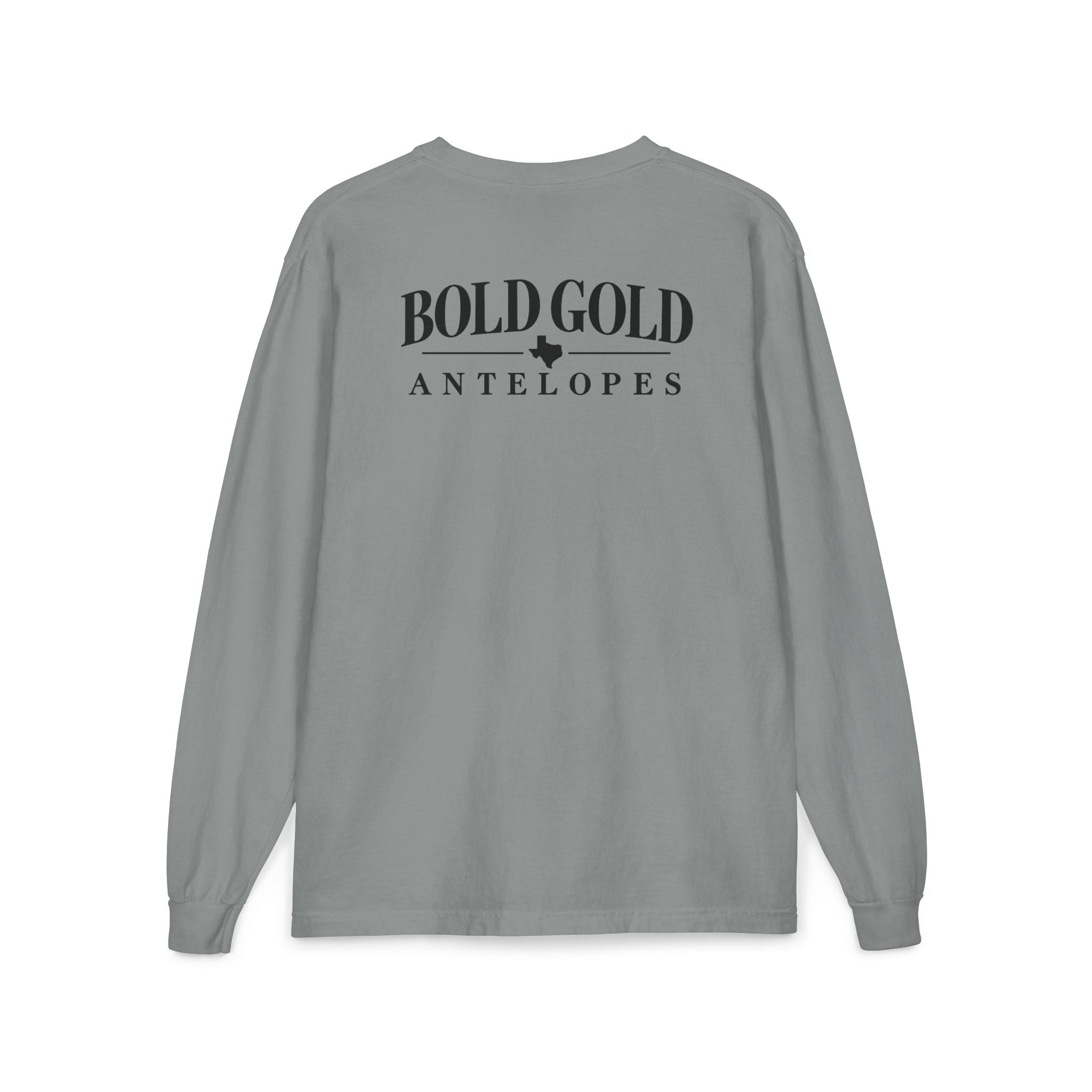 Bold Gold Antelopes Long Sleeve Pocket Tee