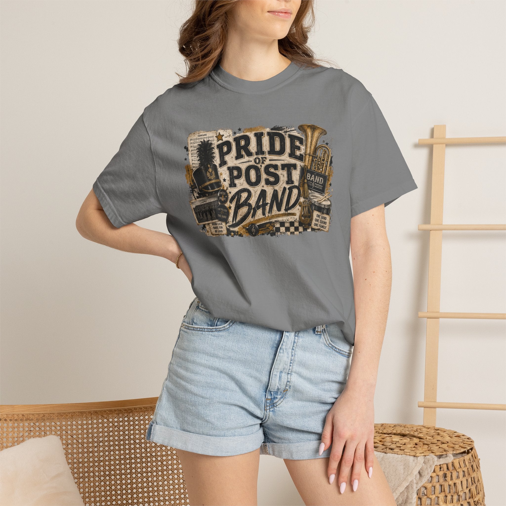 Pride of Post Band T-Shirt — Vintage Marching Band Tee