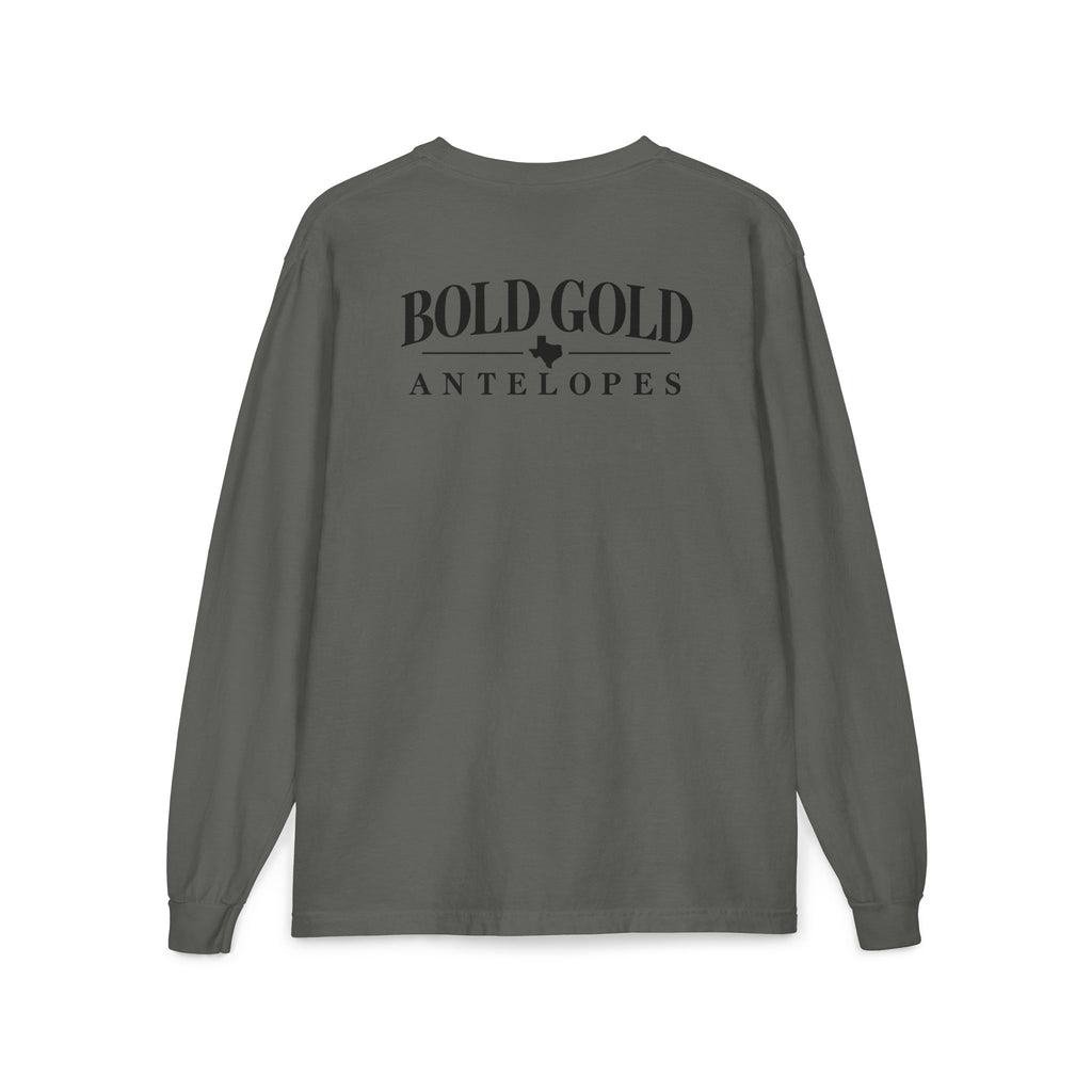 Bold Gold Antelopes Long Sleeve Pocket Tee