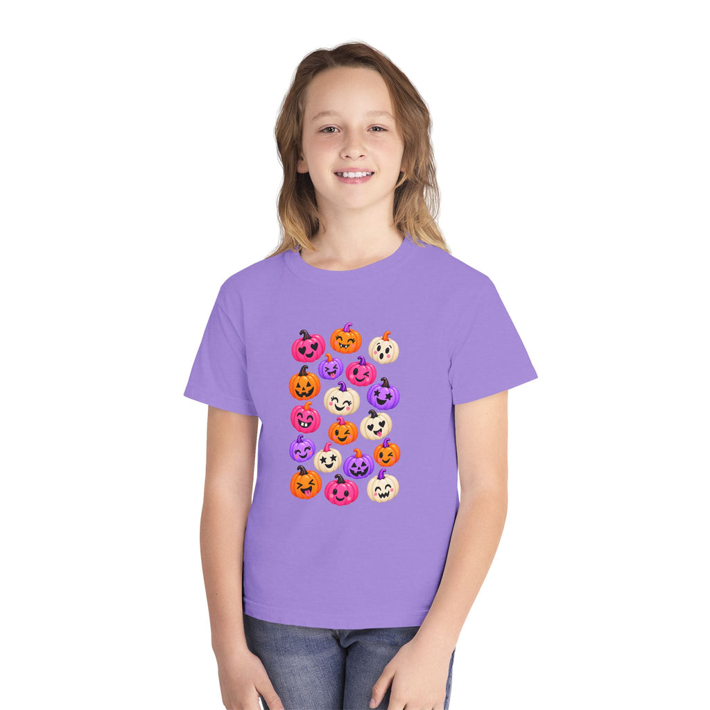 Kids Halloween Pumpkin Faces Tee