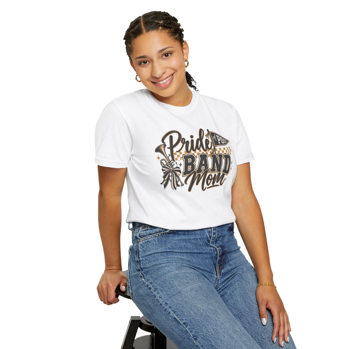 Band Mom T-Shirt – "Pride Band Mom" Graphic Tee for Marching Band Parents