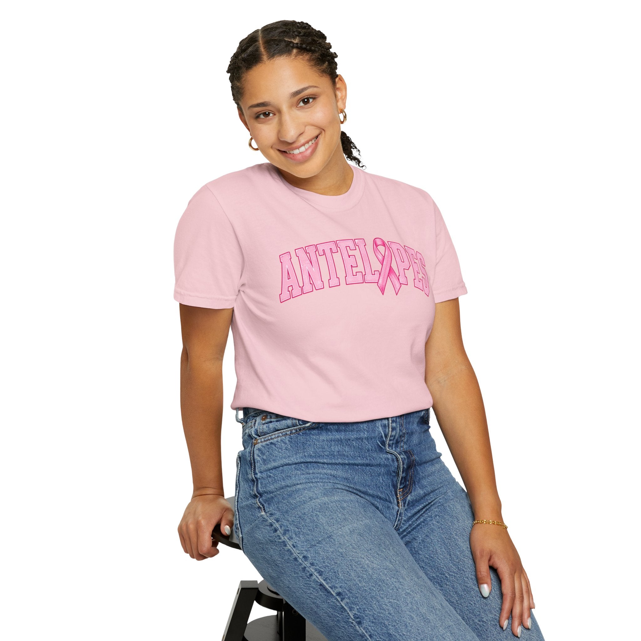 Antelopes Pink Ribbon T-Shirt — Breast Cancer Awareness Tee