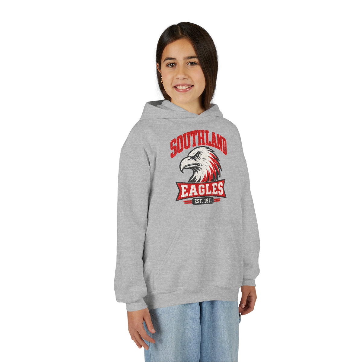 Southland Eagles Youth Hoodie — Vintage Eagle School Spirit Pullover