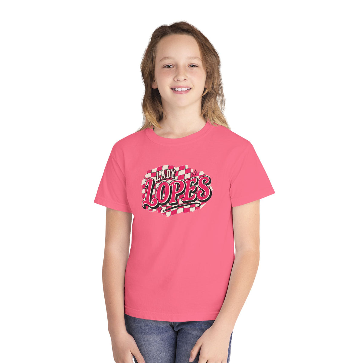 Youth "Lady Lopes" Checker Graphic Tee