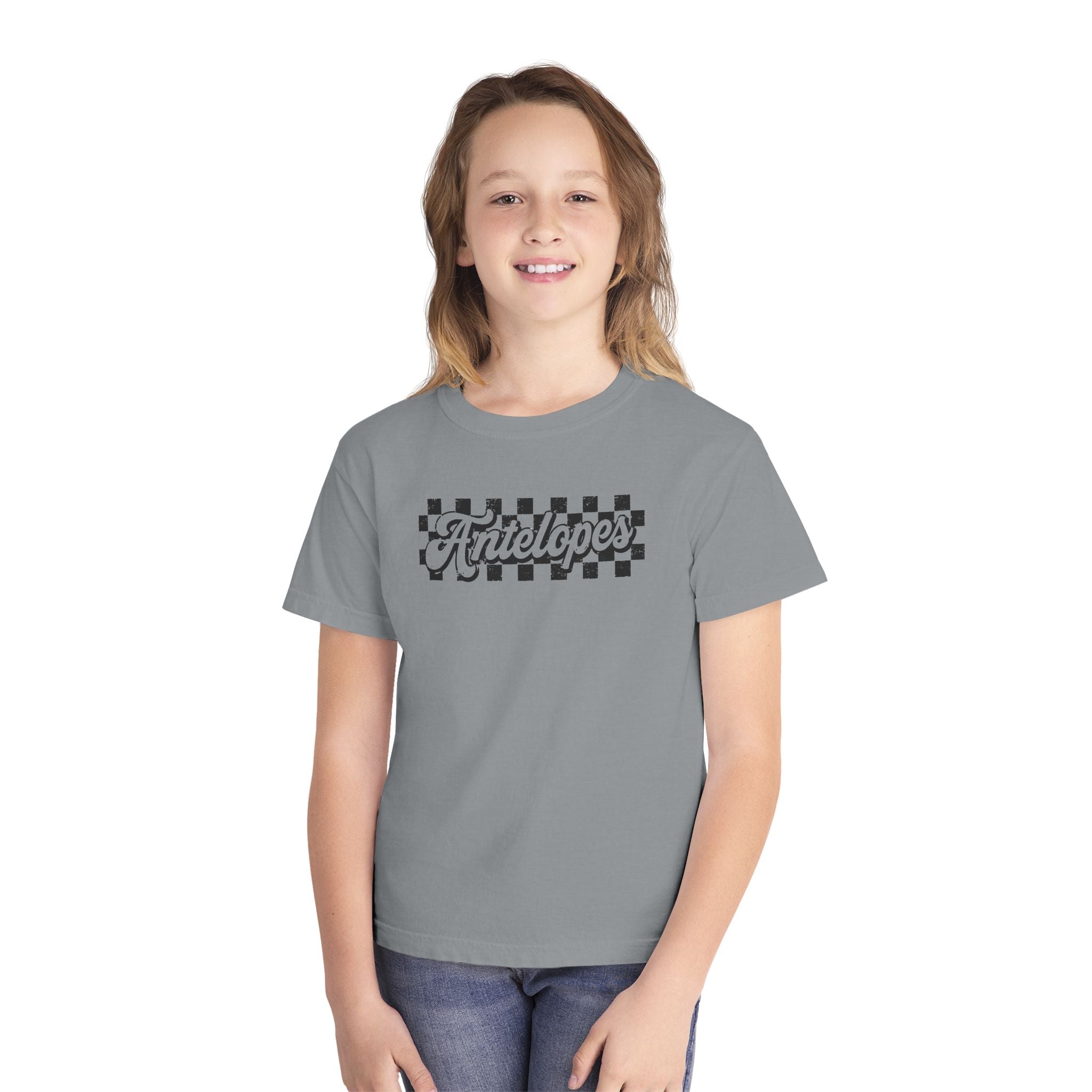 Antelopes Checkerboard Youth Tee