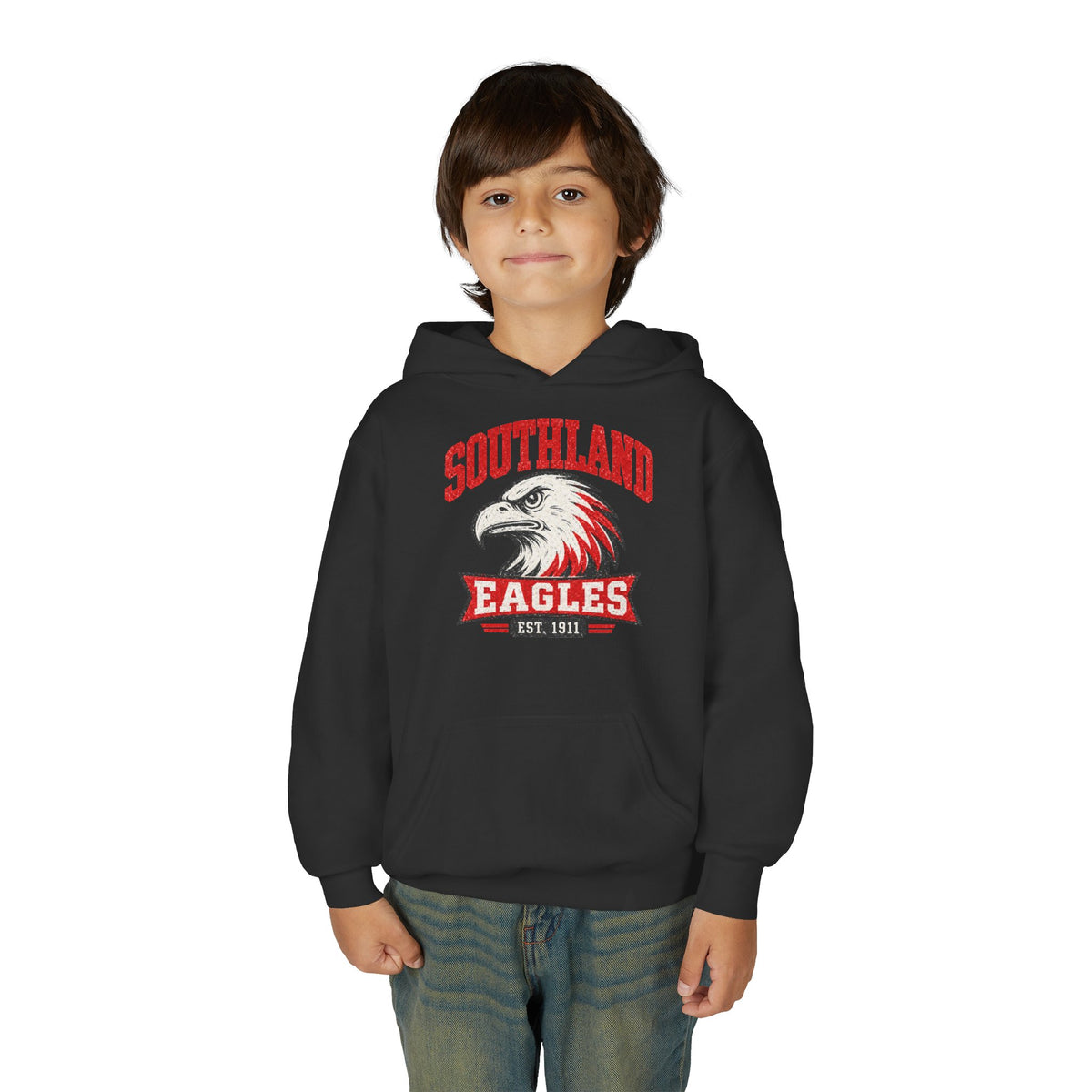 Southland Eagles Youth Hoodie — Vintage Eagle School Spirit Pullover