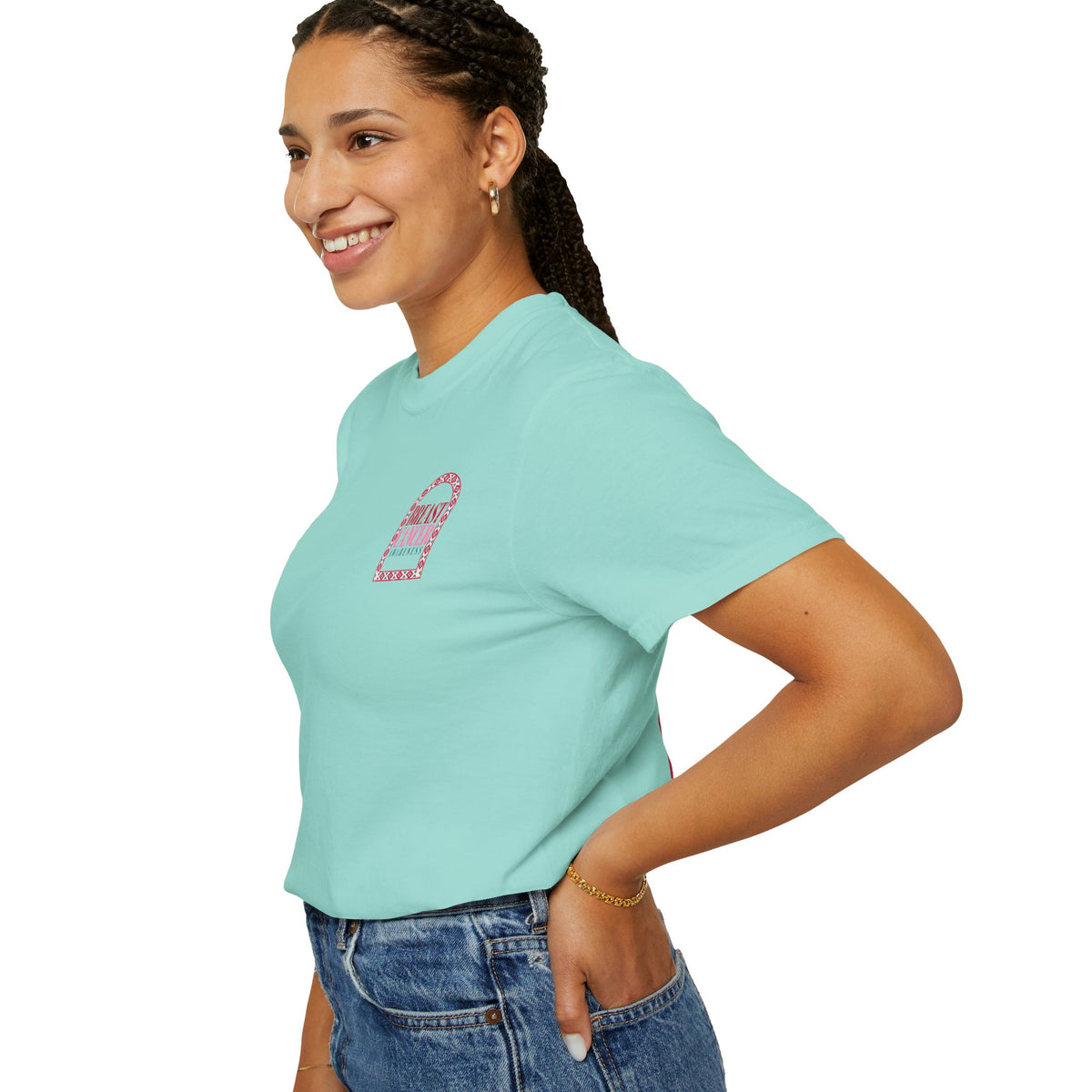 Breast Cancer Awareness T-Shirt — Pink Arch Design