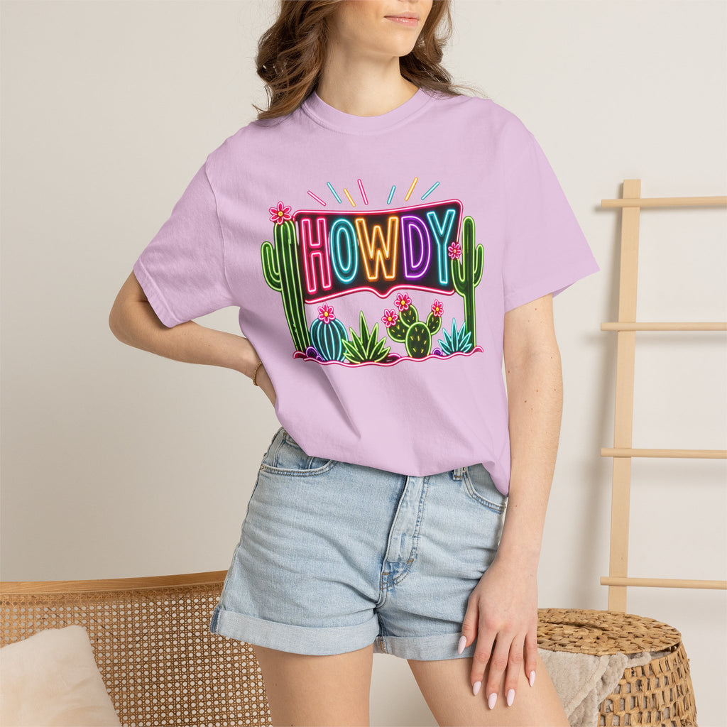 Neon Howdy Cactus T-Shirt