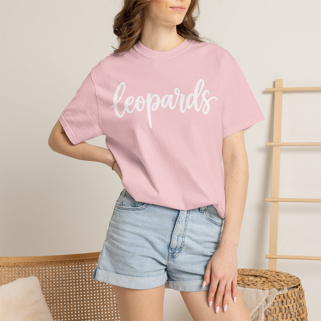 Leopards Script Tee — Retro Graphic T-Shirt