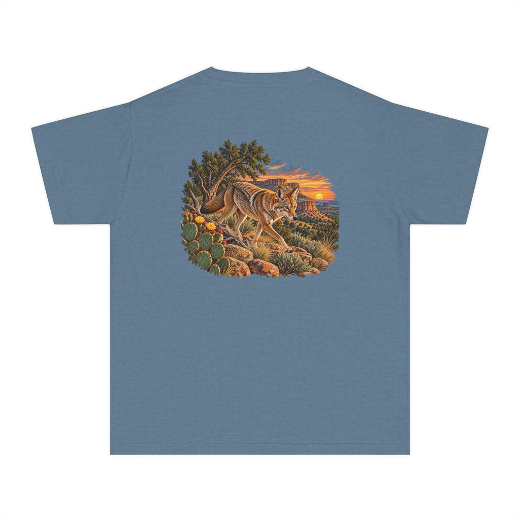 Youth Tee — Caprock Critters Coyote Graphic