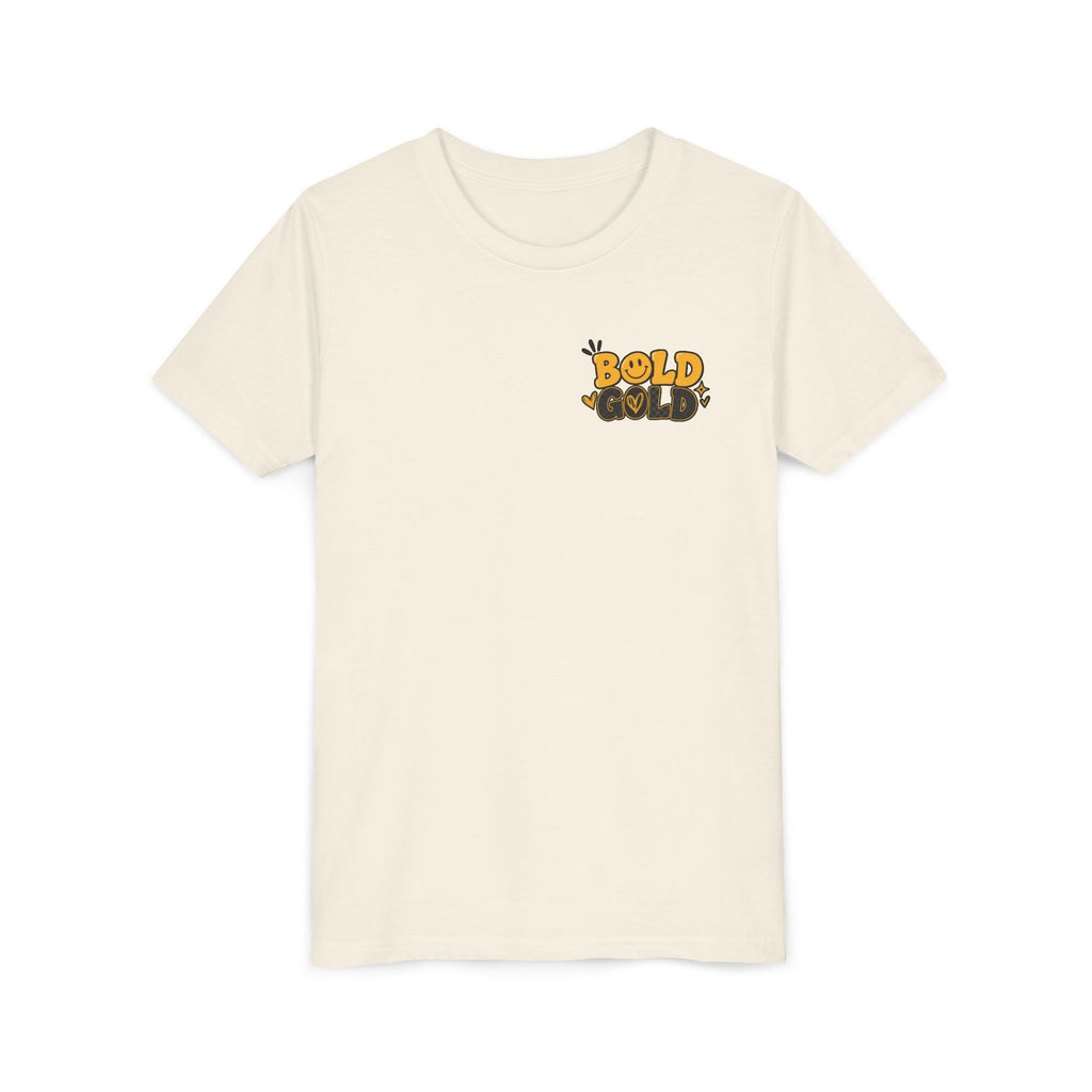 Youth Tee — Bold Gold Antelopes Cheer Shirt