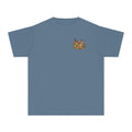 youth Caprock Critters roadrunner tee with front and back West Texas wildlife artwork.