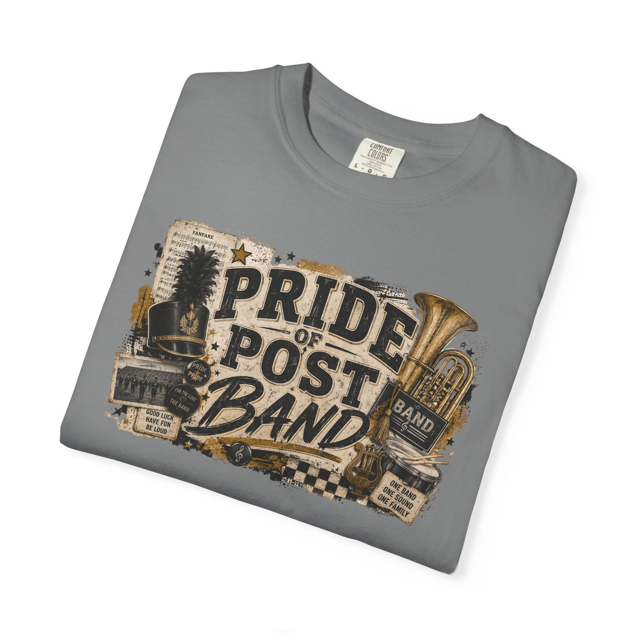Pride of Post Band T-Shirt — Vintage Marching Band Tee