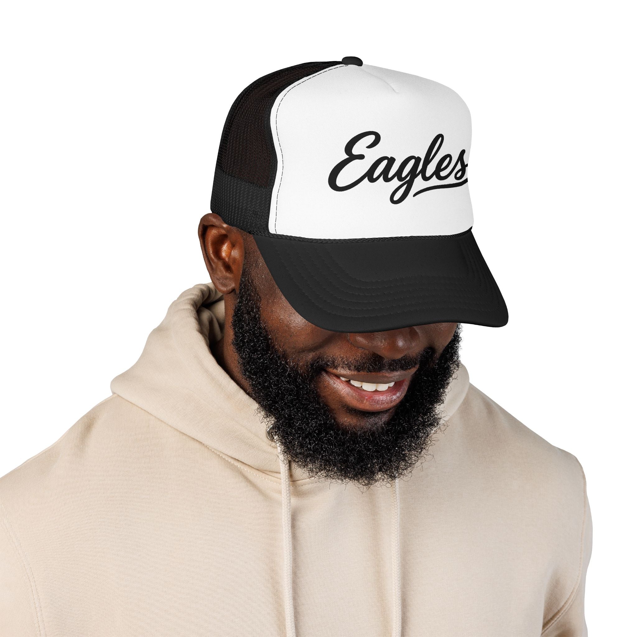 Eagles Script Foam Trucker Hat