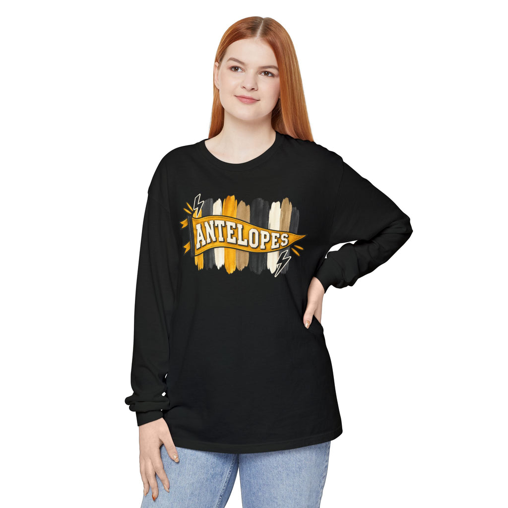 Antelopes Brushstroke Long Sleeve Tee
