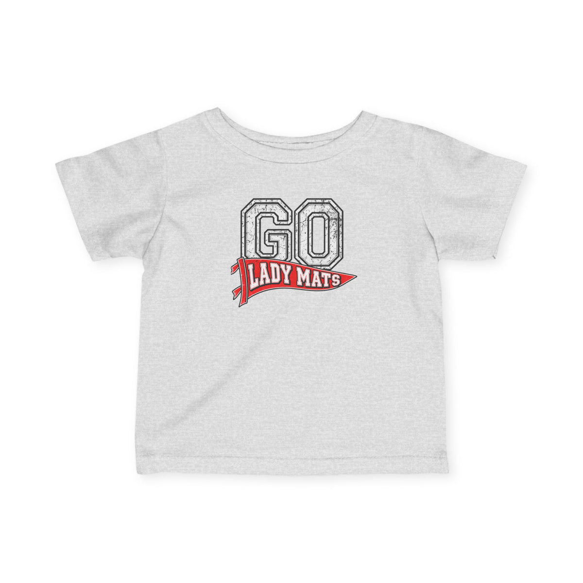 Infant Tee — "Go Lady Mates" Vintage Pennant Baby Shirt