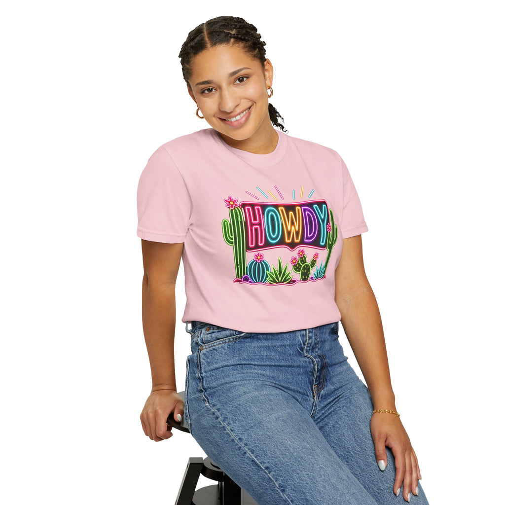 Neon Howdy Cactus T-Shirt