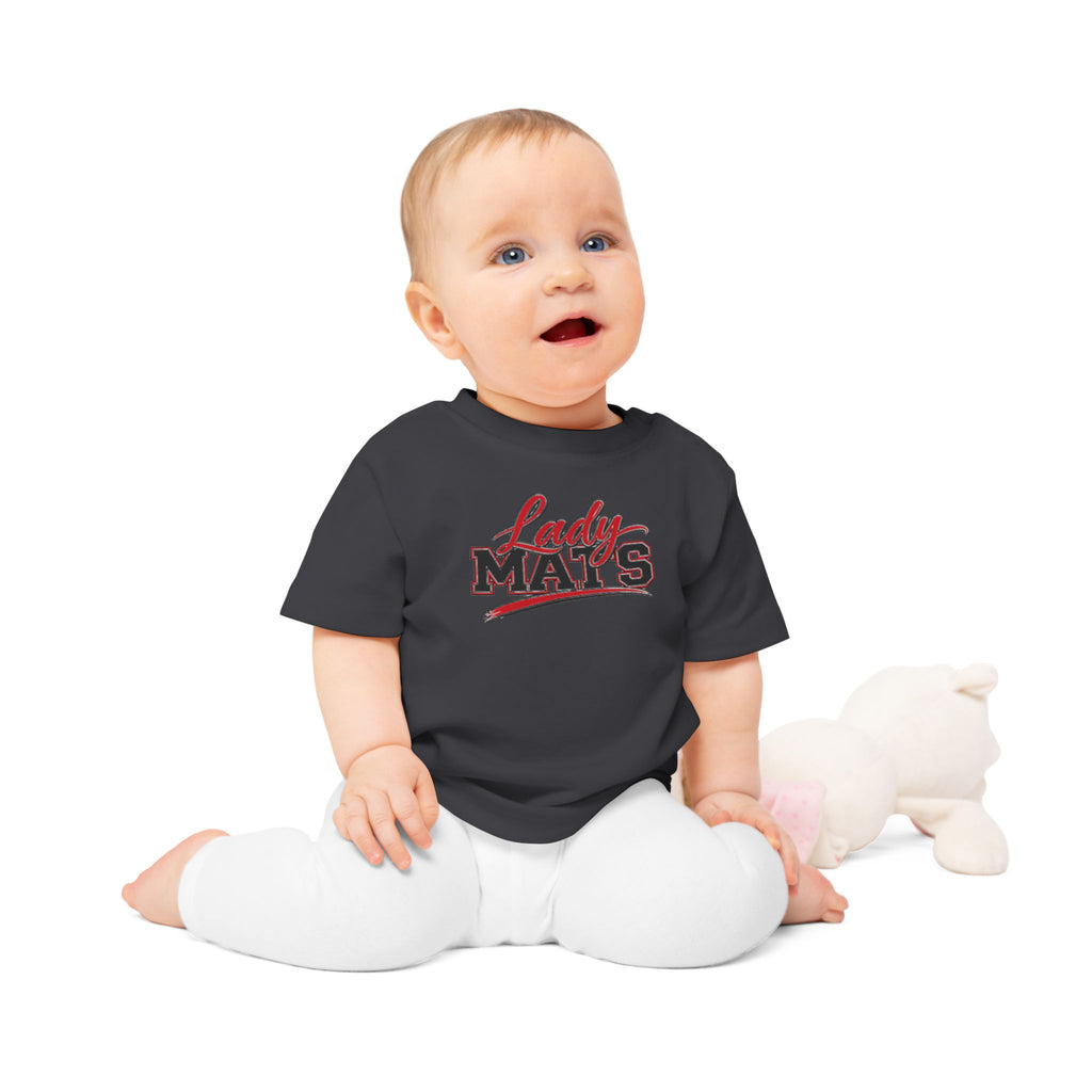 Baby T-Shirt — "Lady Mat's" Retro Sports Logo Infant Tee