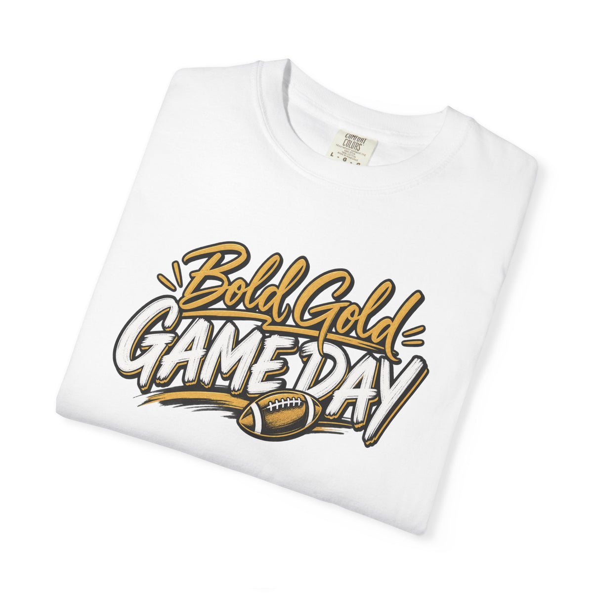 Bold Gold Gameday T-Shirt - Football Graphic Tee