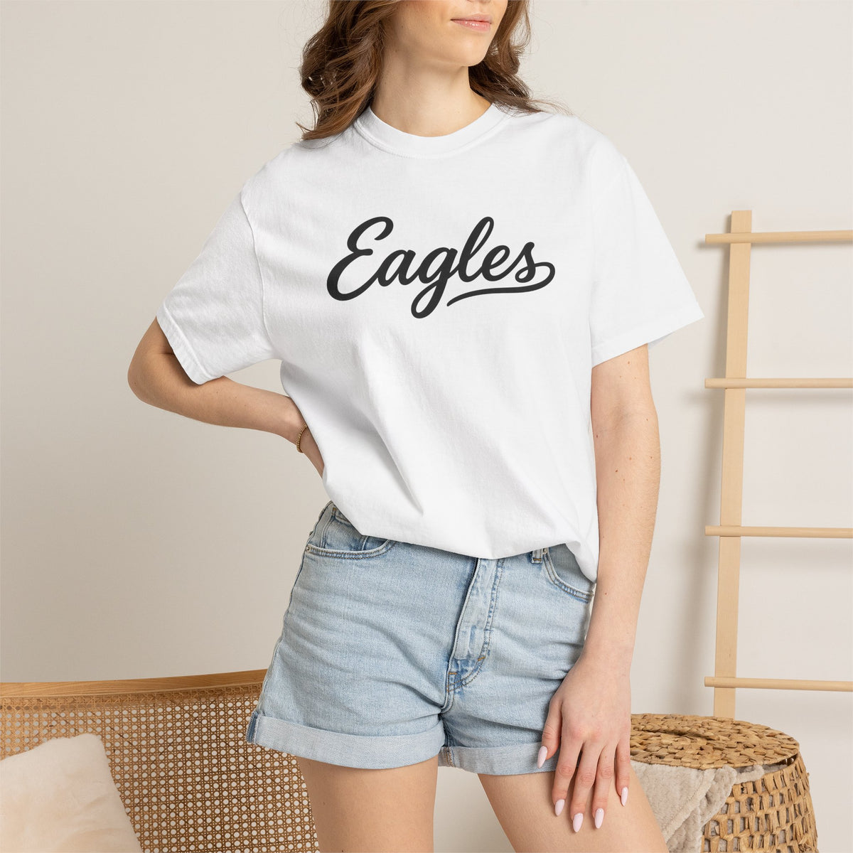 Eagles Script Tee — Vintage Athletic Logo T-Shirt