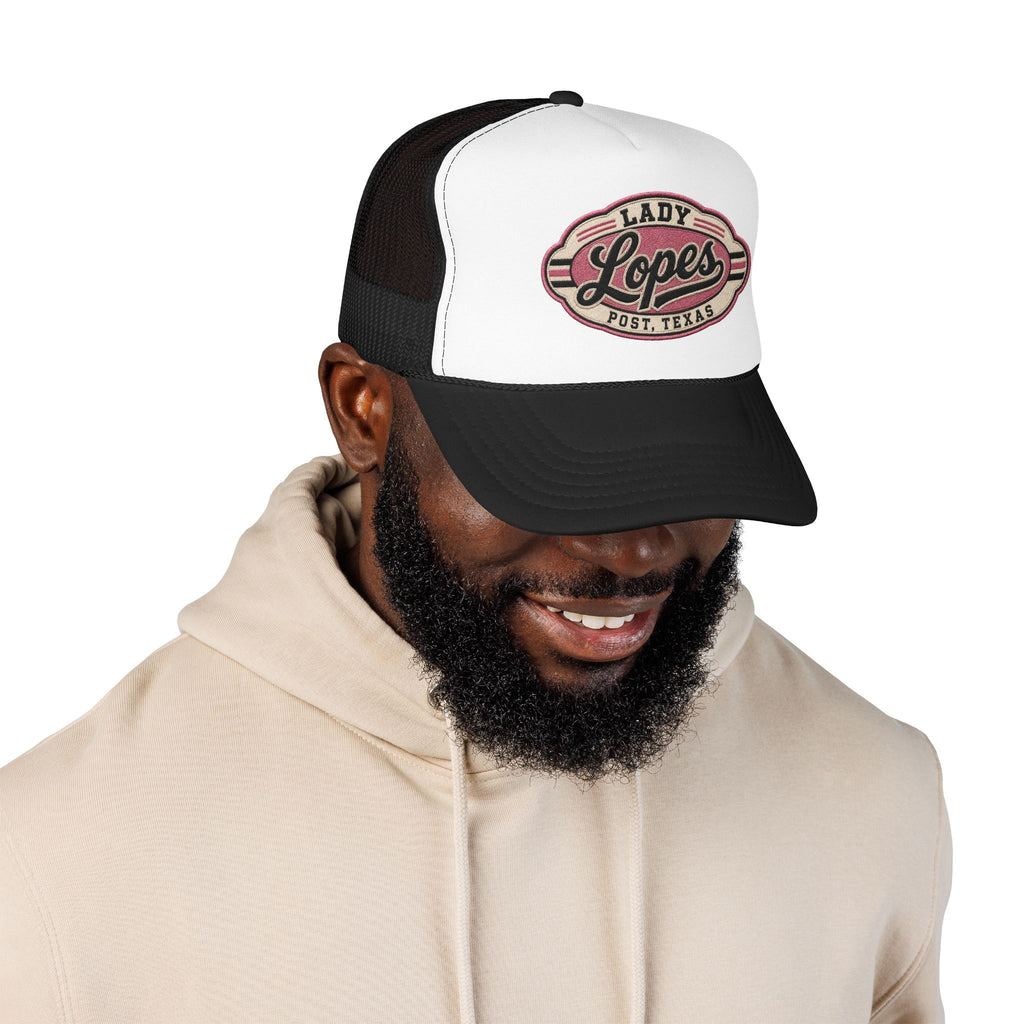Lady Lopes Trucker Hat — Vintage Post, Texas Foam Cap