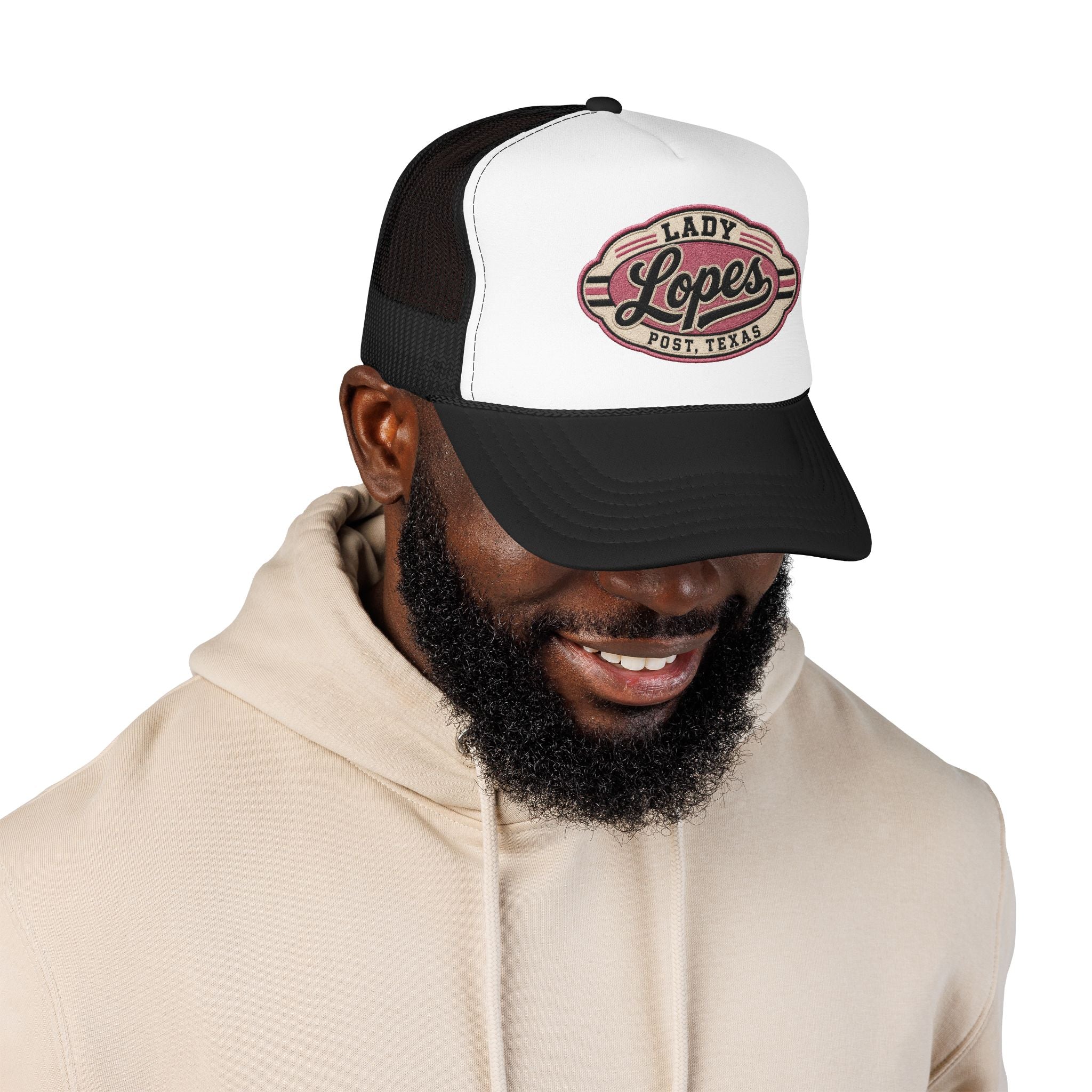 Lady Lopes Trucker Hat — Vintage Post, Texas Foam Cap