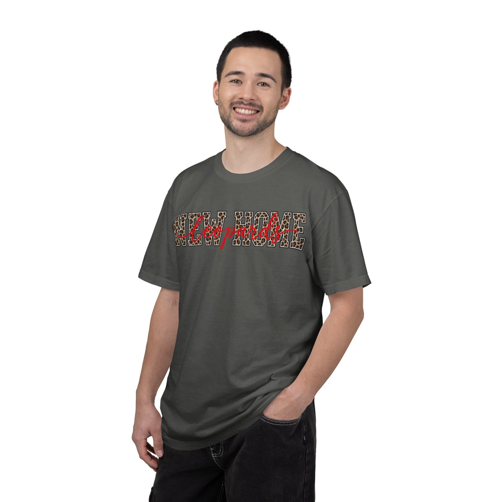 New Home Leopard Script T-Shirt