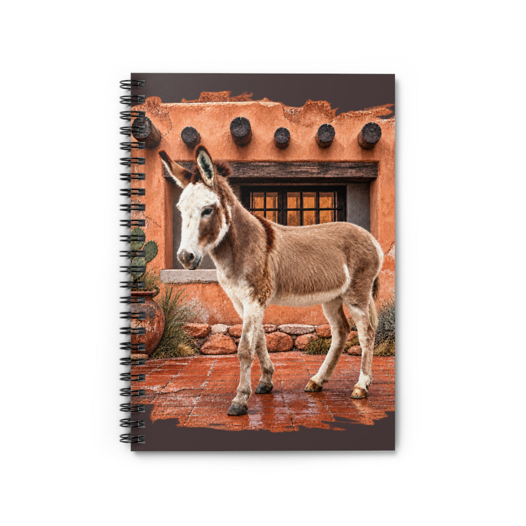 Donkey Adobe Notebook — Rustic Southwestern Spiral Journal