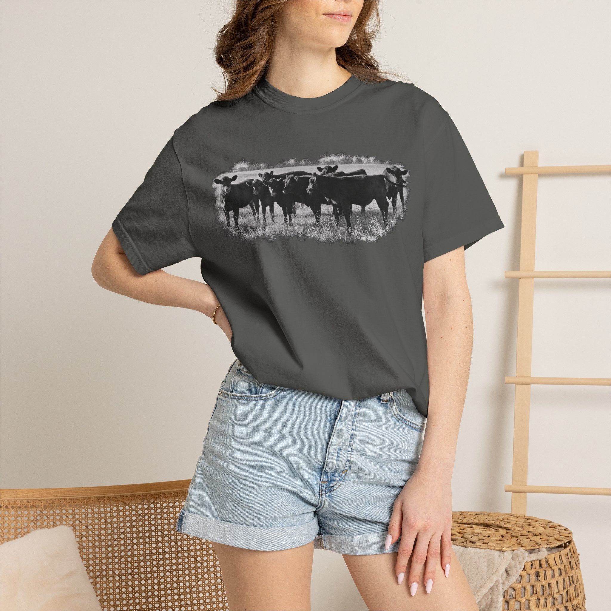 Cowboy Cattle Herd T-Shirt – Vintage Western Ranch Graphic Tee