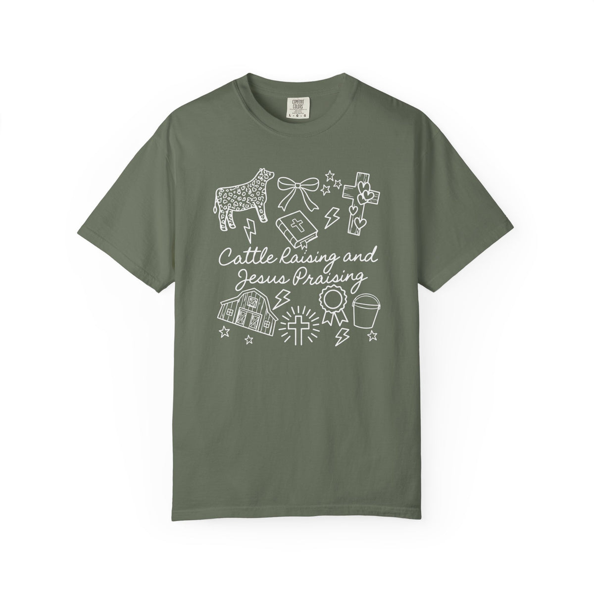 Cattle Raising and Jesus Praising T-Shirt