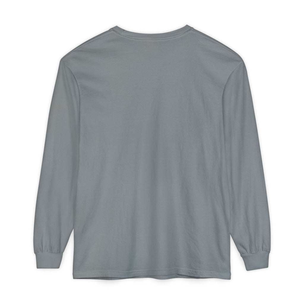 Happy Buffalo Long Sleeve Tee — “You Can Be Happy If You’ve a Mind To” Rustic Graphic Shirt