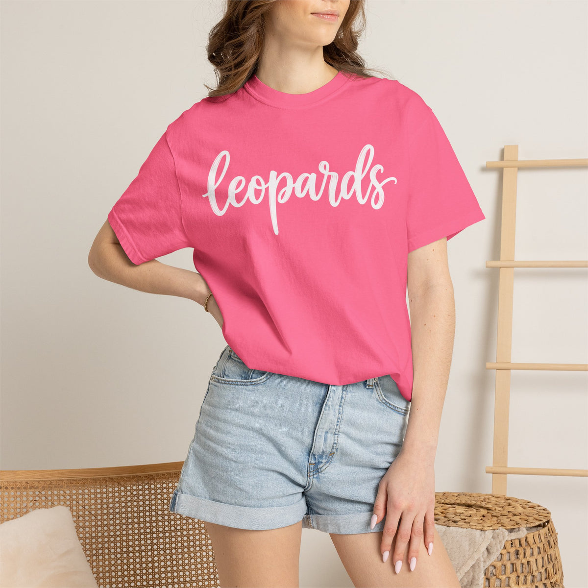 Leopards Script Tee — Retro Graphic T-Shirt
