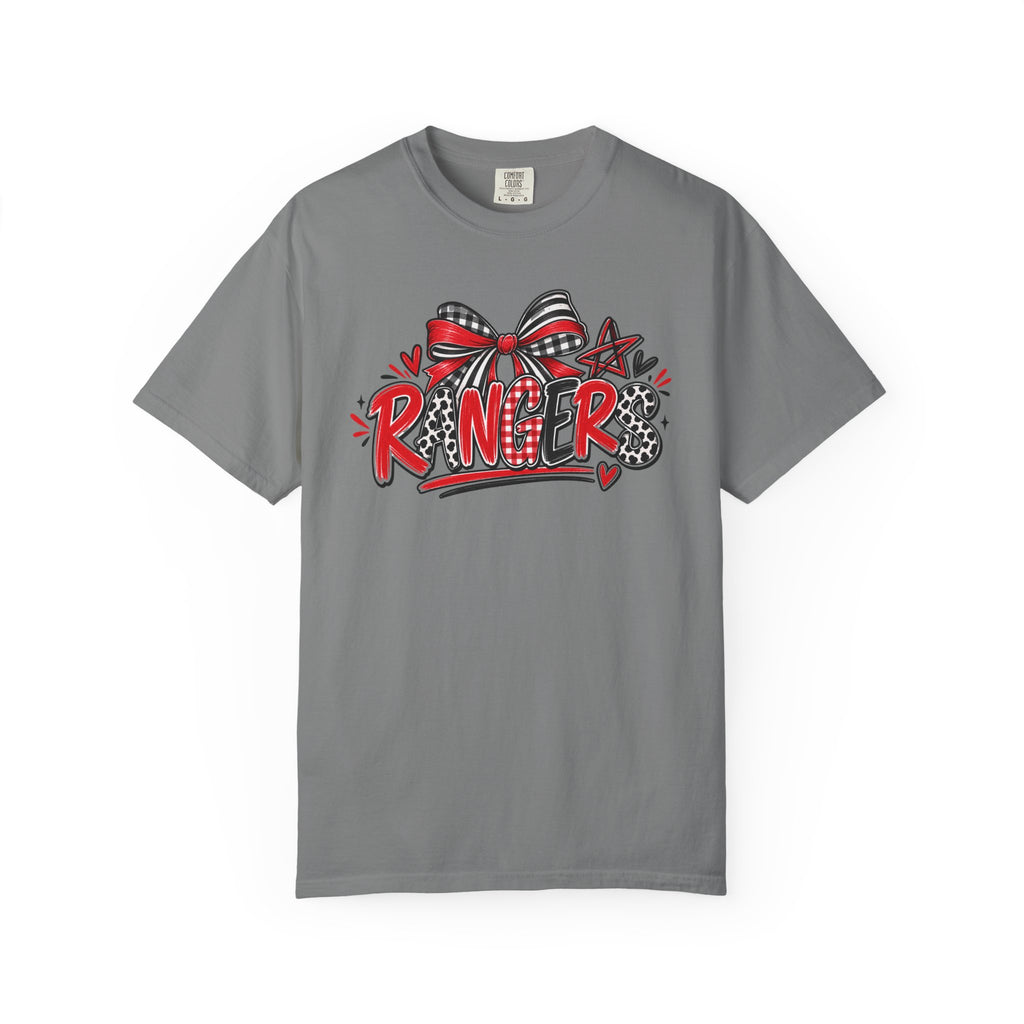 T-Shirt — Ranger Graphic Tee with Bow & Stars