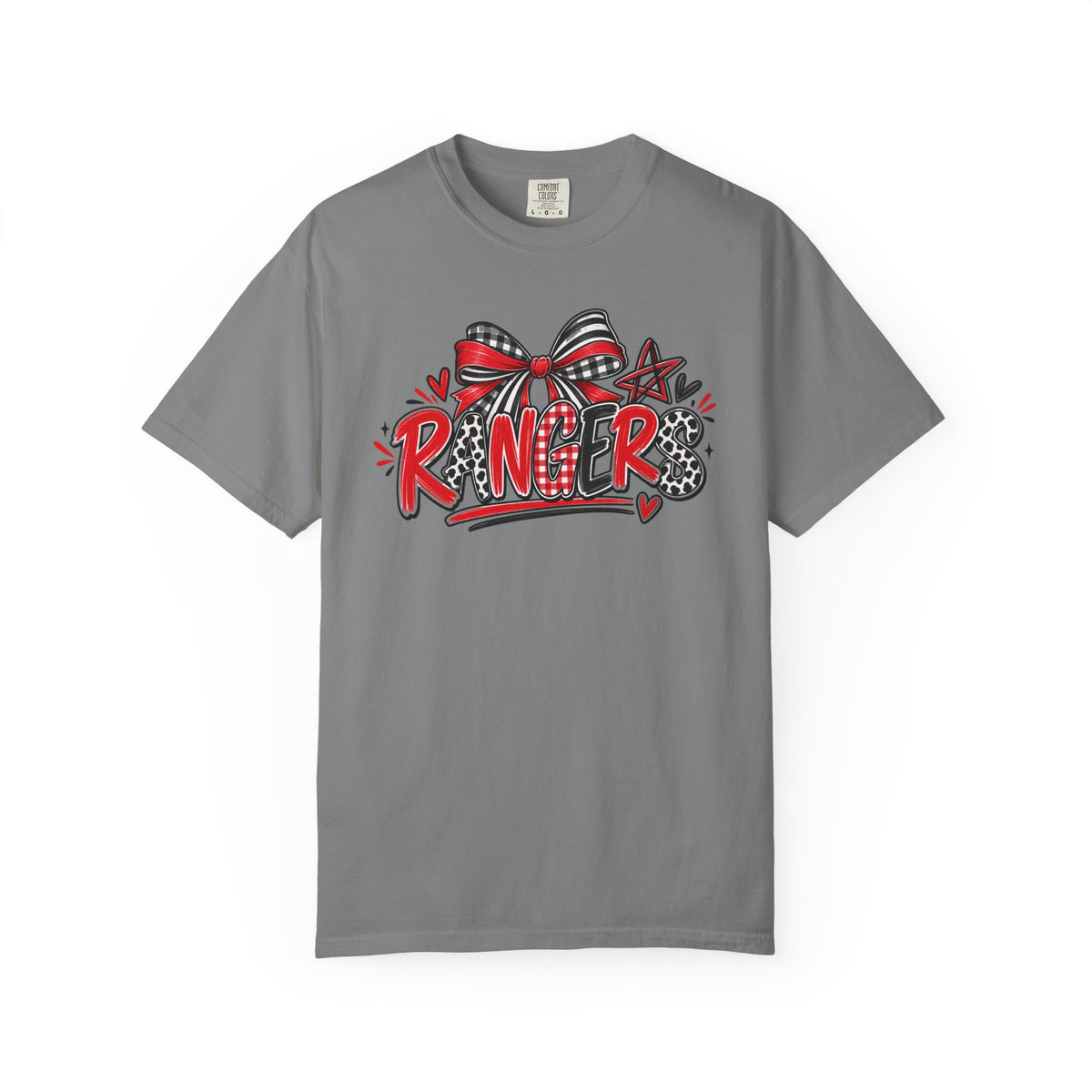 T-Shirt — Ranger Graphic Tee with Bow & Stars