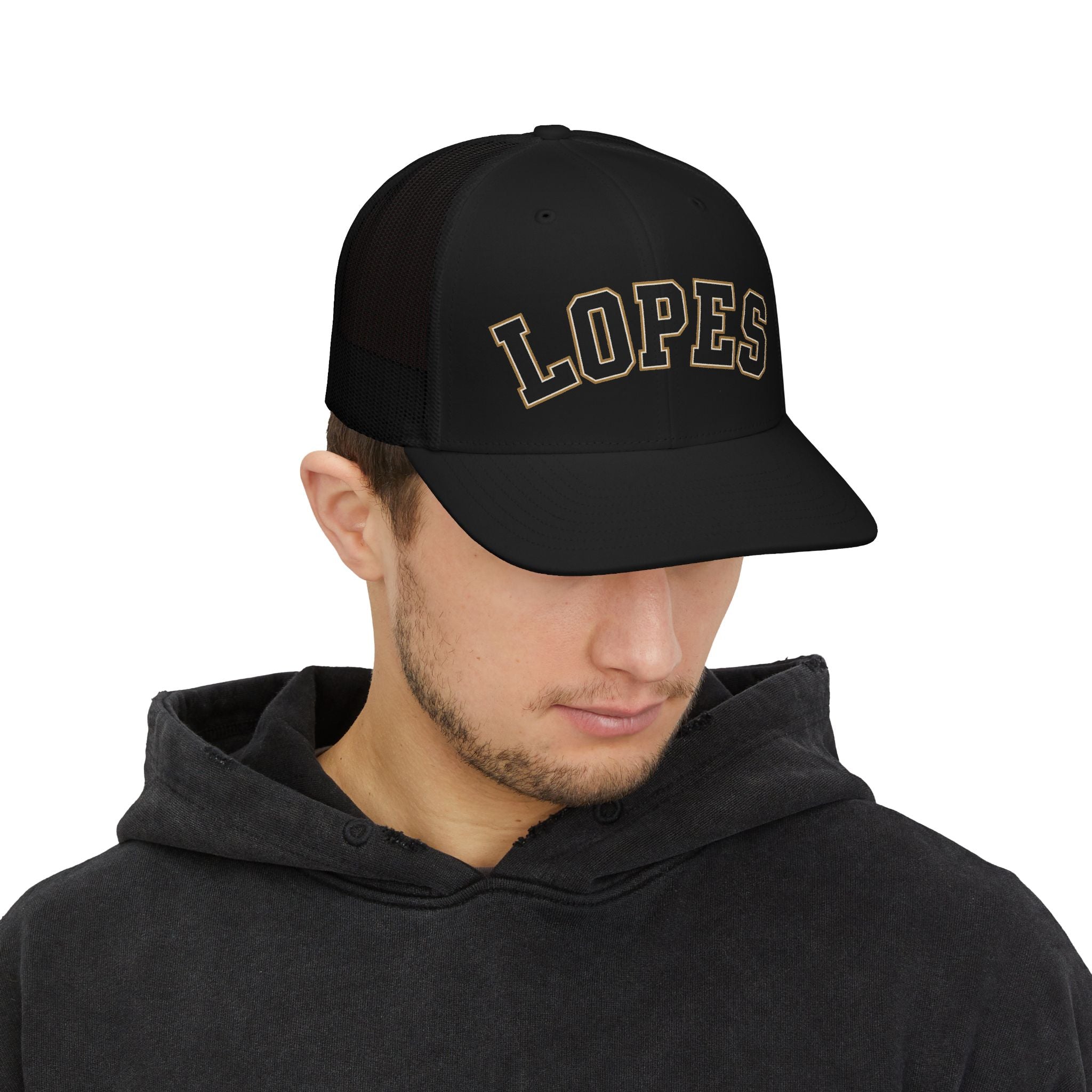 LOPES Trucker Cap — Embroidered Mesh Snapback Hat