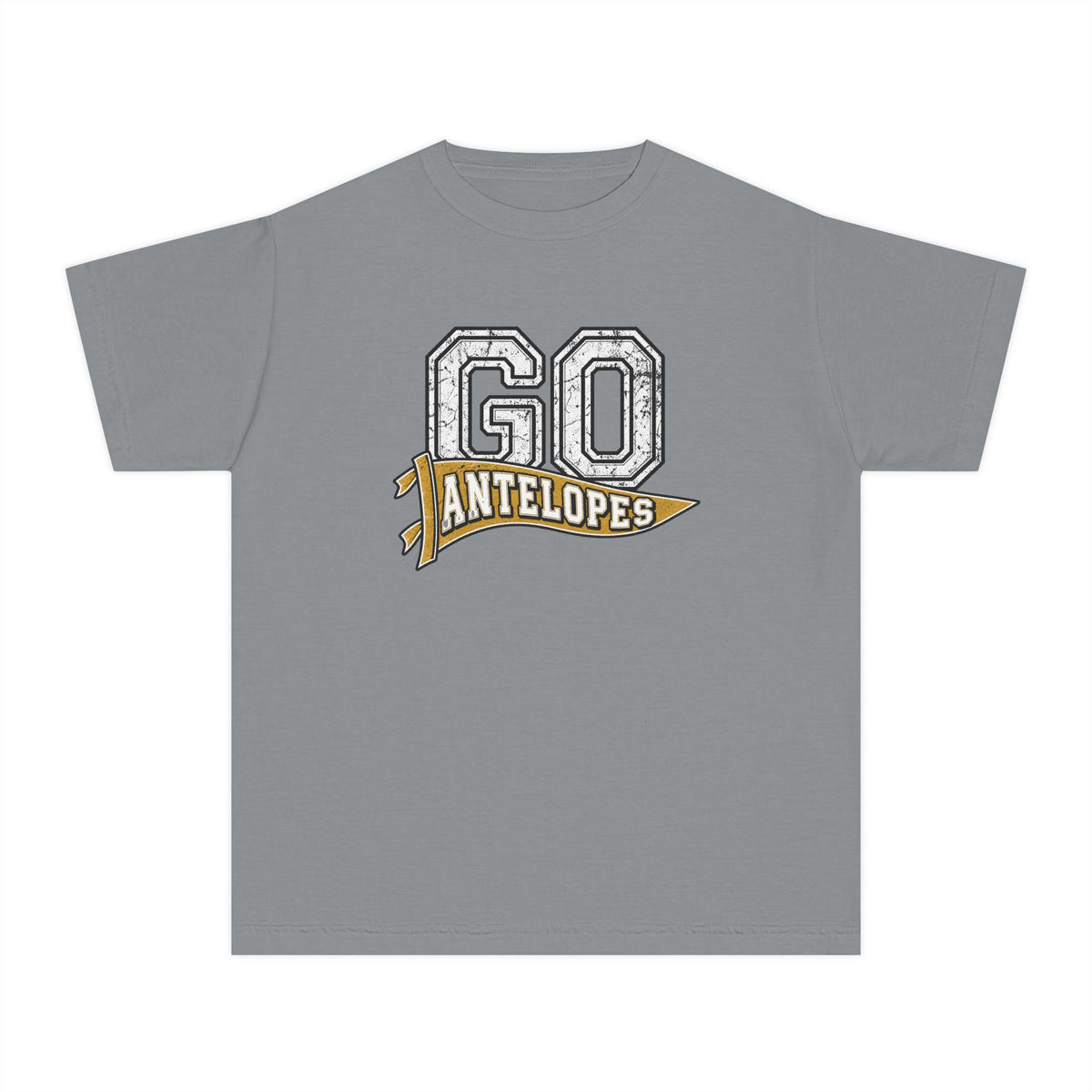 Go Antelopes Youth T-Shirt – Cheer Team Spirit Tee