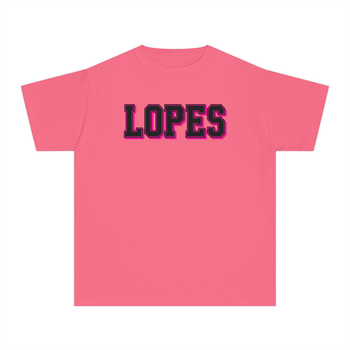 Youth Tee — 'LOPES' Varsity Letter Graphic Shirt